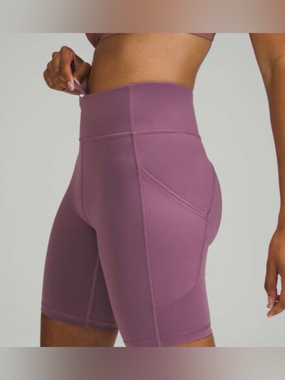 Lululemon Invigorate High Rise Biker Short 8"